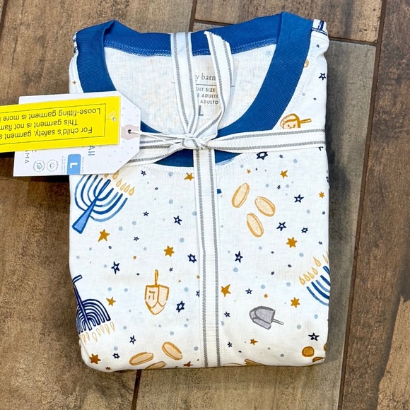 Adult Hanukkah Organic Cotton Pajama Set - PBK - Picture 5 of 7
